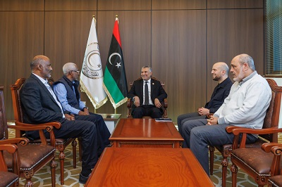 Al-Lafi and Takala at a meeting on Wednesday, Tripoli, 20 November 2024 - future-plebiscites