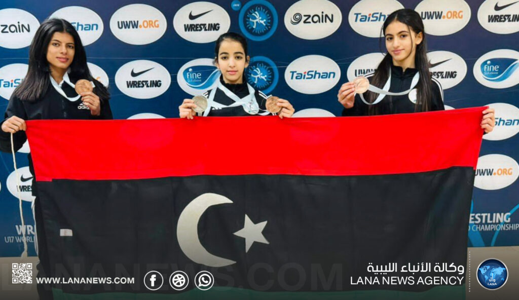 Libyan karate team who one silver and bronze medals in the Arab Karate Championship held in Amman, Jordan, 26-28 December 2024. (LANA photo)